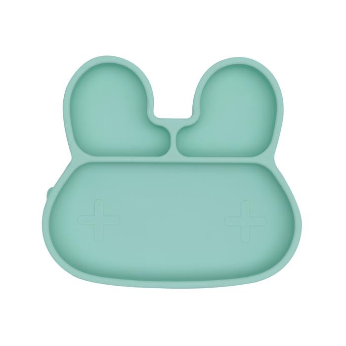 Assiette en Silicone Lapin Menthe We Might Be Tiny 