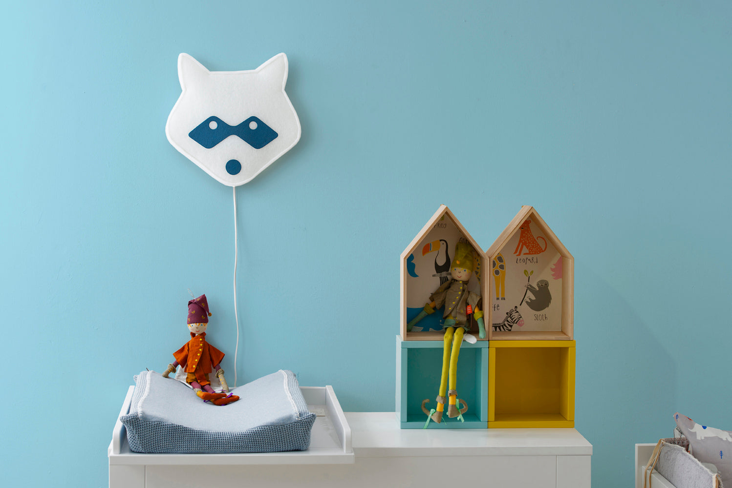 Applique Soft Light Masque Raton Laveur Buokids 