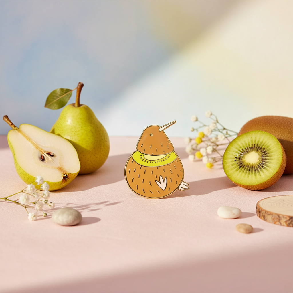 Photo produit - Pin’s Kiwi-Fruit Kiwi-Bird
