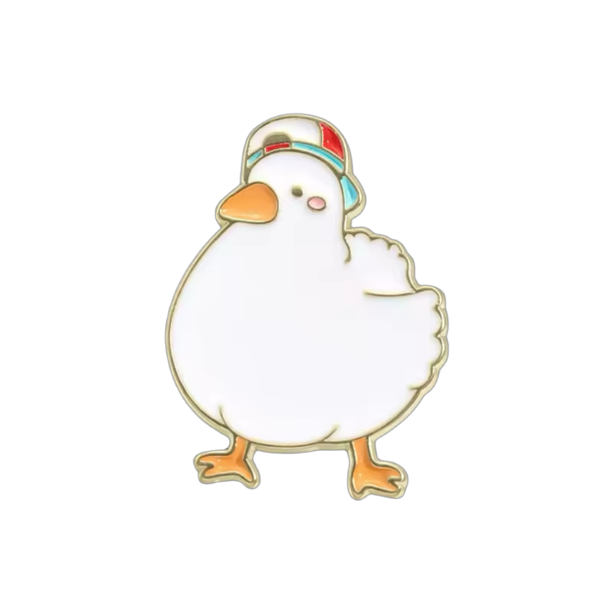pins canard blanc casquette