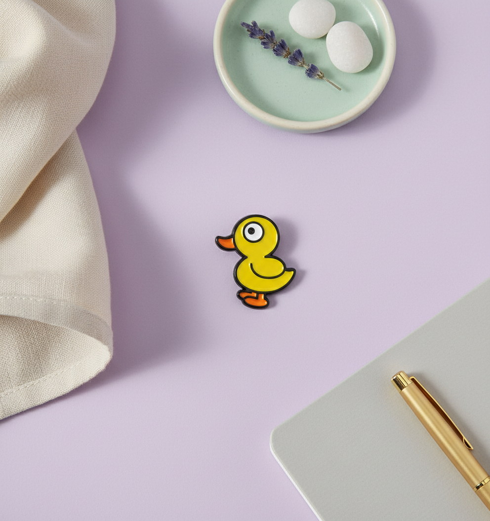 Photo produit - Pin's Canard Jaune Debout
