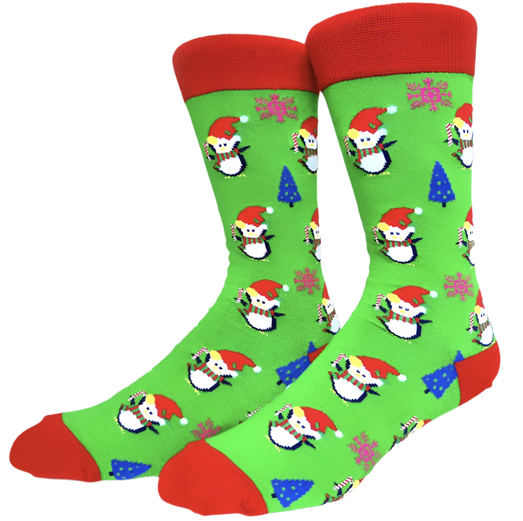 chaussettes pingouin de noel mrcol