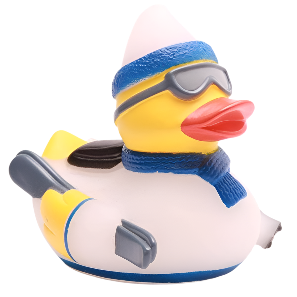 Canard Skieur Bleu Duckshop CoinCaillerie