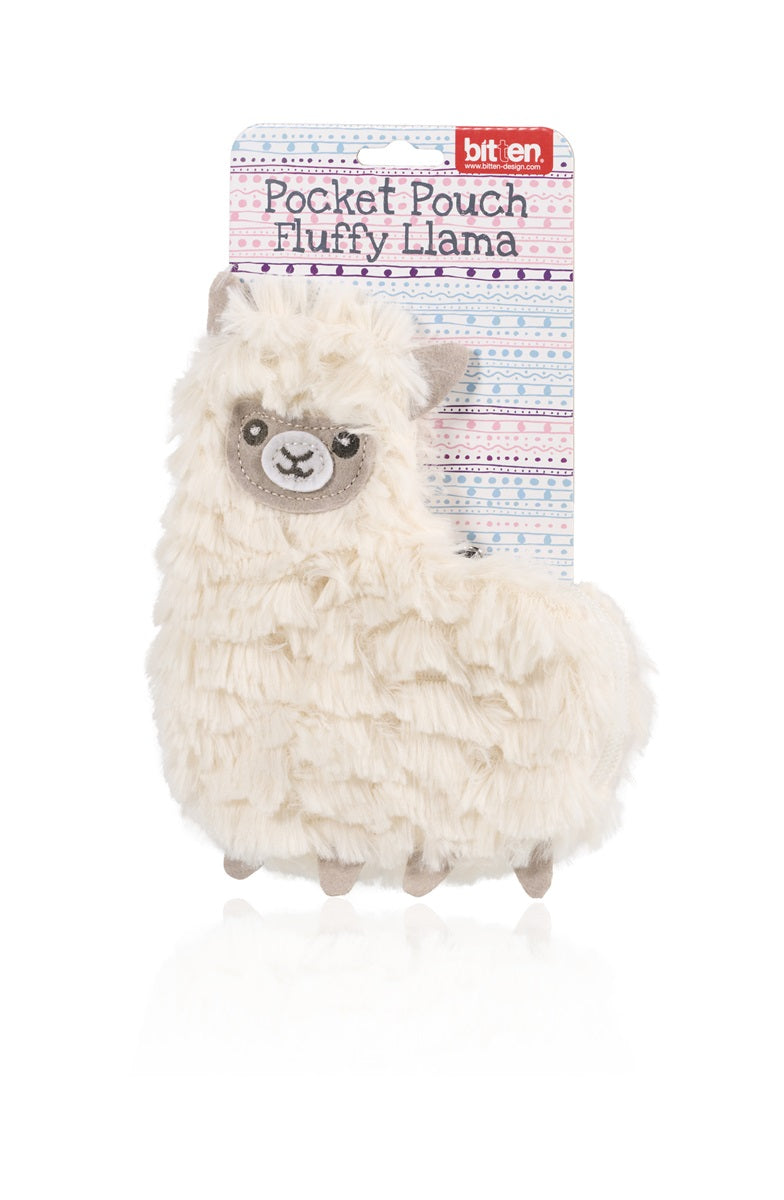 Pochette Lama Fluffy Bitten – Objet déco original