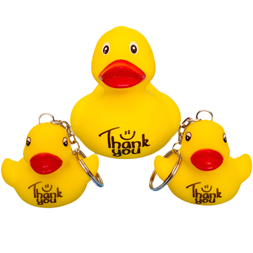 Porte-Clés Canard Jaune Thank You