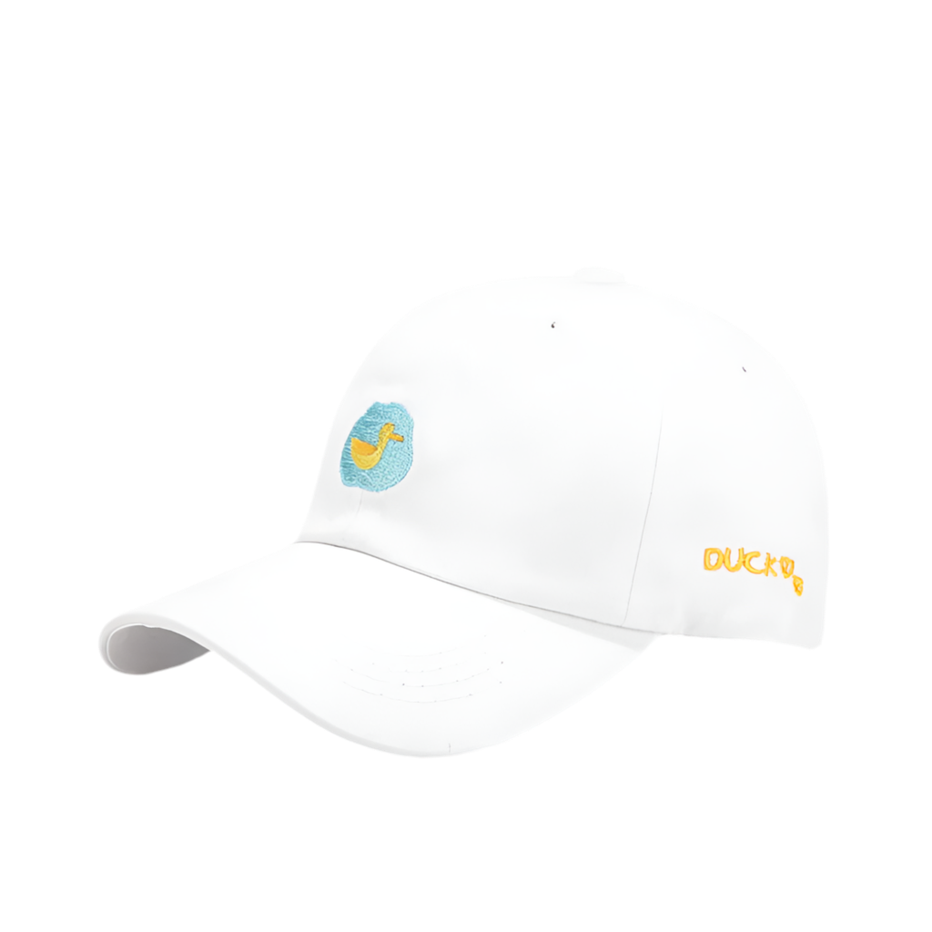 Gorra de pato blanco