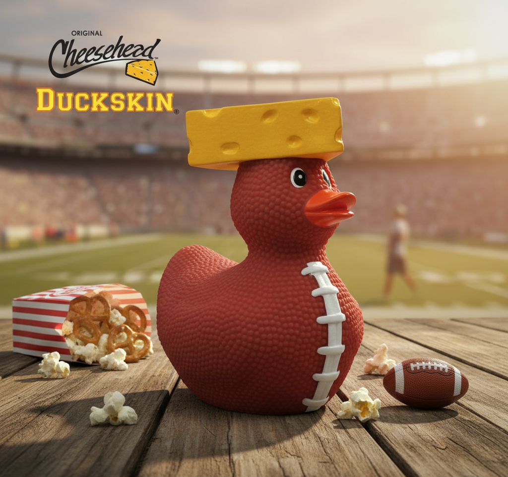 Canard Cheesehead Ballon de Football Américain – vue produit 2