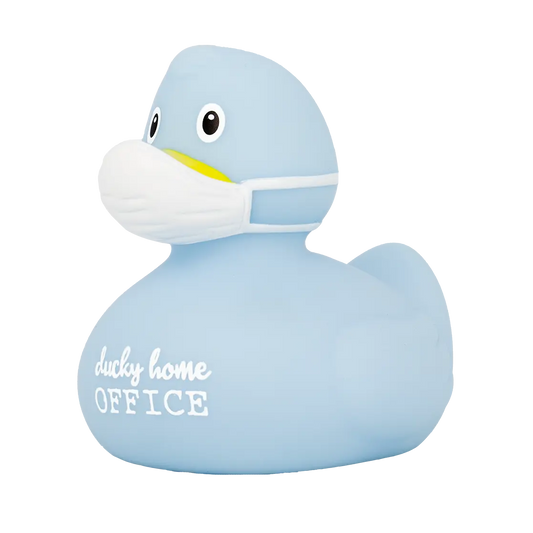 Canard Corona Bleu "Ducky Home Office" Lilalu CoinCaillerie