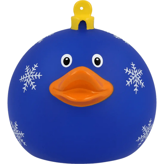 Canard Bleu Boule de Noël Lilalu - Canard de Bain