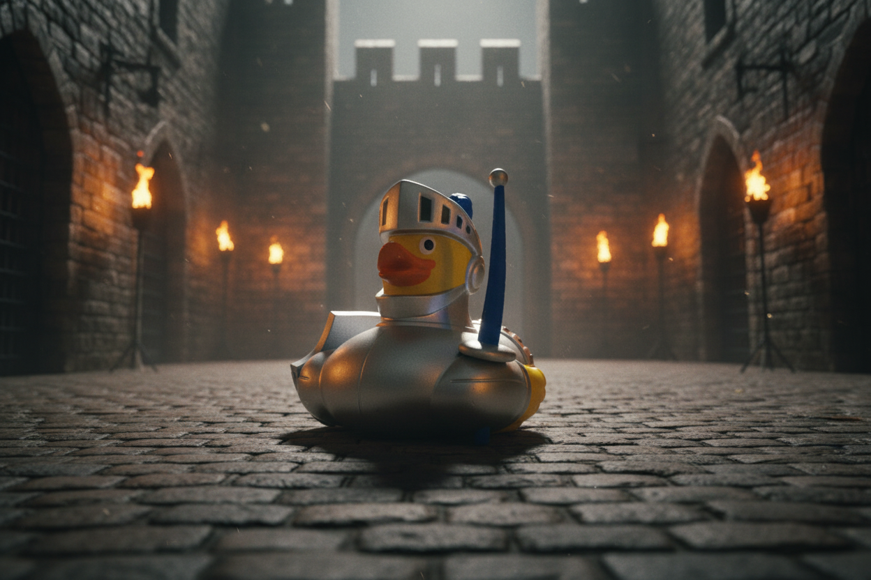 Blue Knight Duck Joust