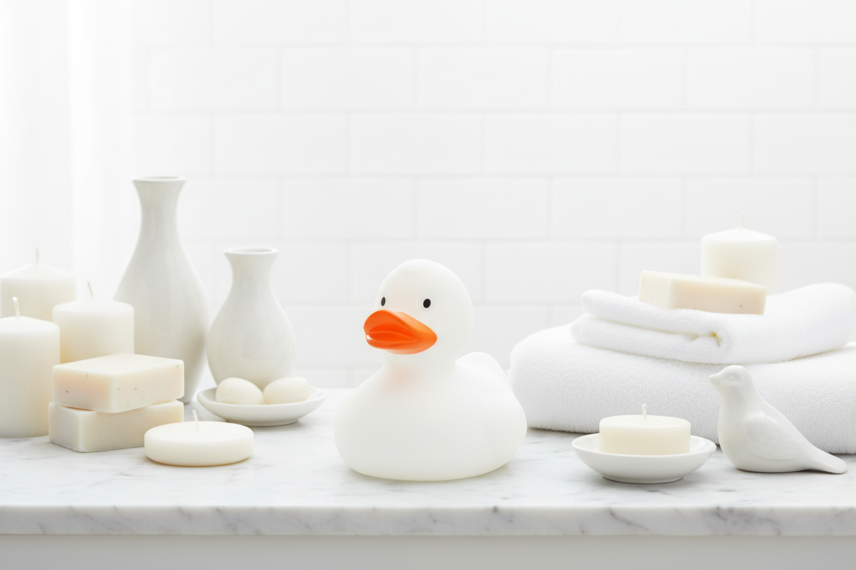 Klassieke witte eend