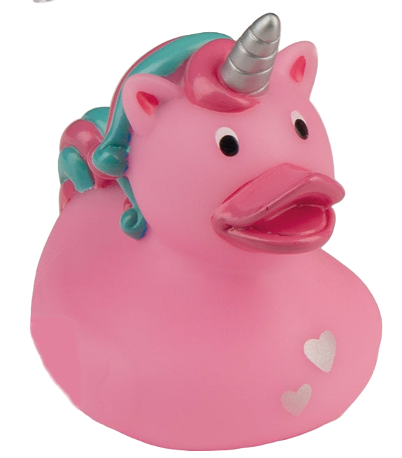 Anatra Unicorno Cuore Rosa