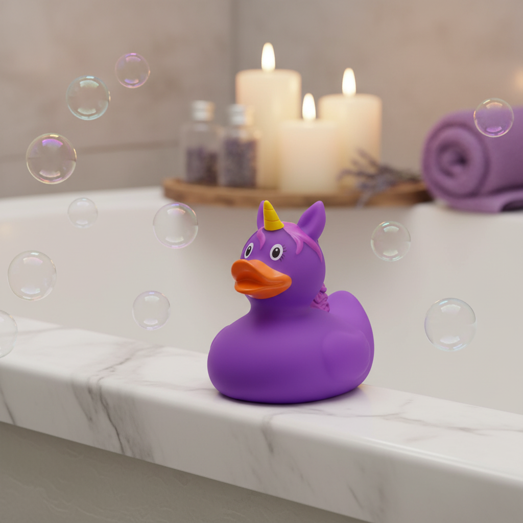 Purple Unicorn Duck