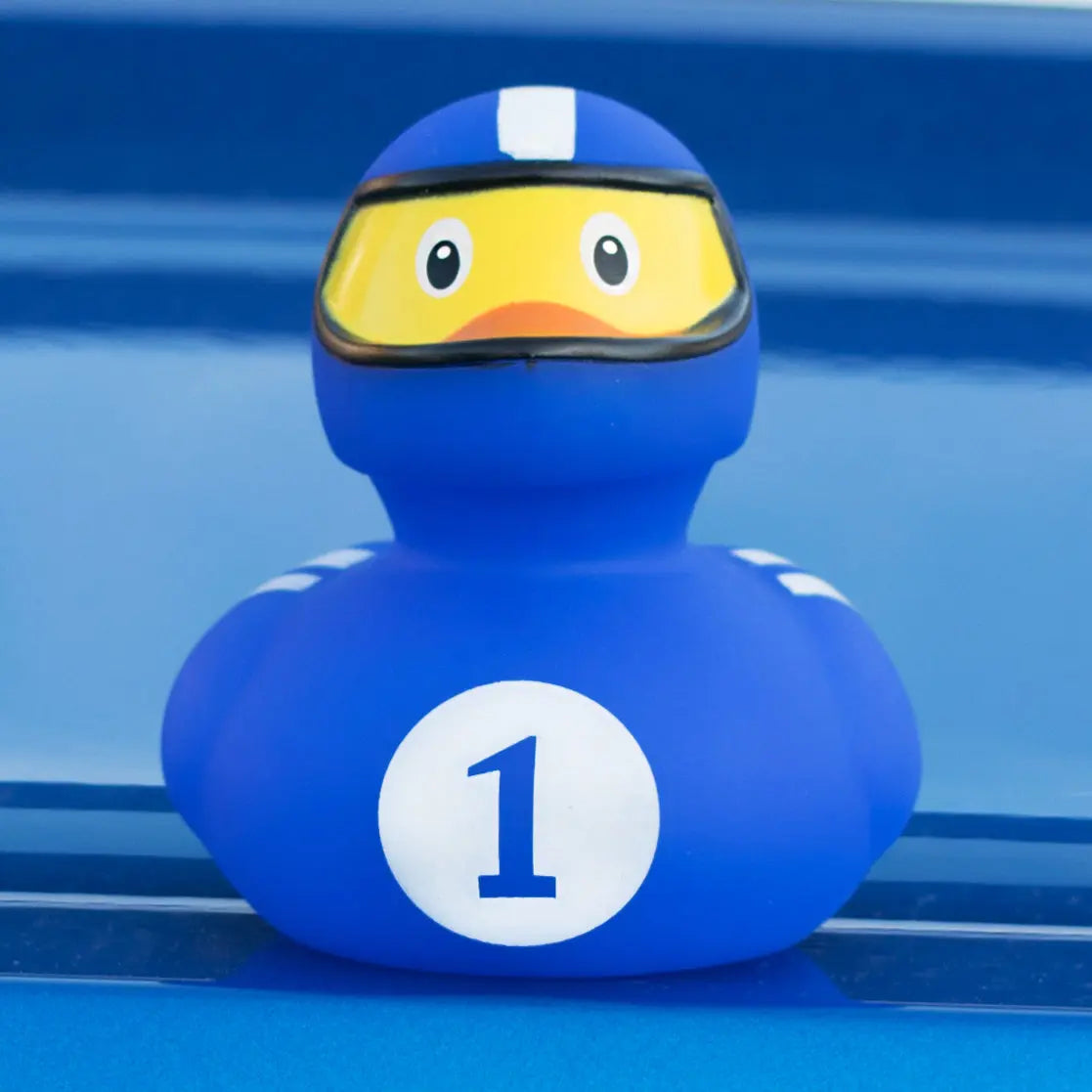 Canard Pilote de Course Bleu Lilalu CoinCaillerie