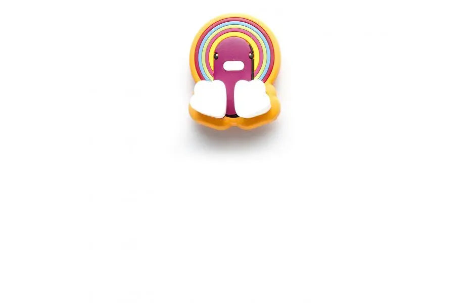 canard porte brosse a dents arc en ciel canar 