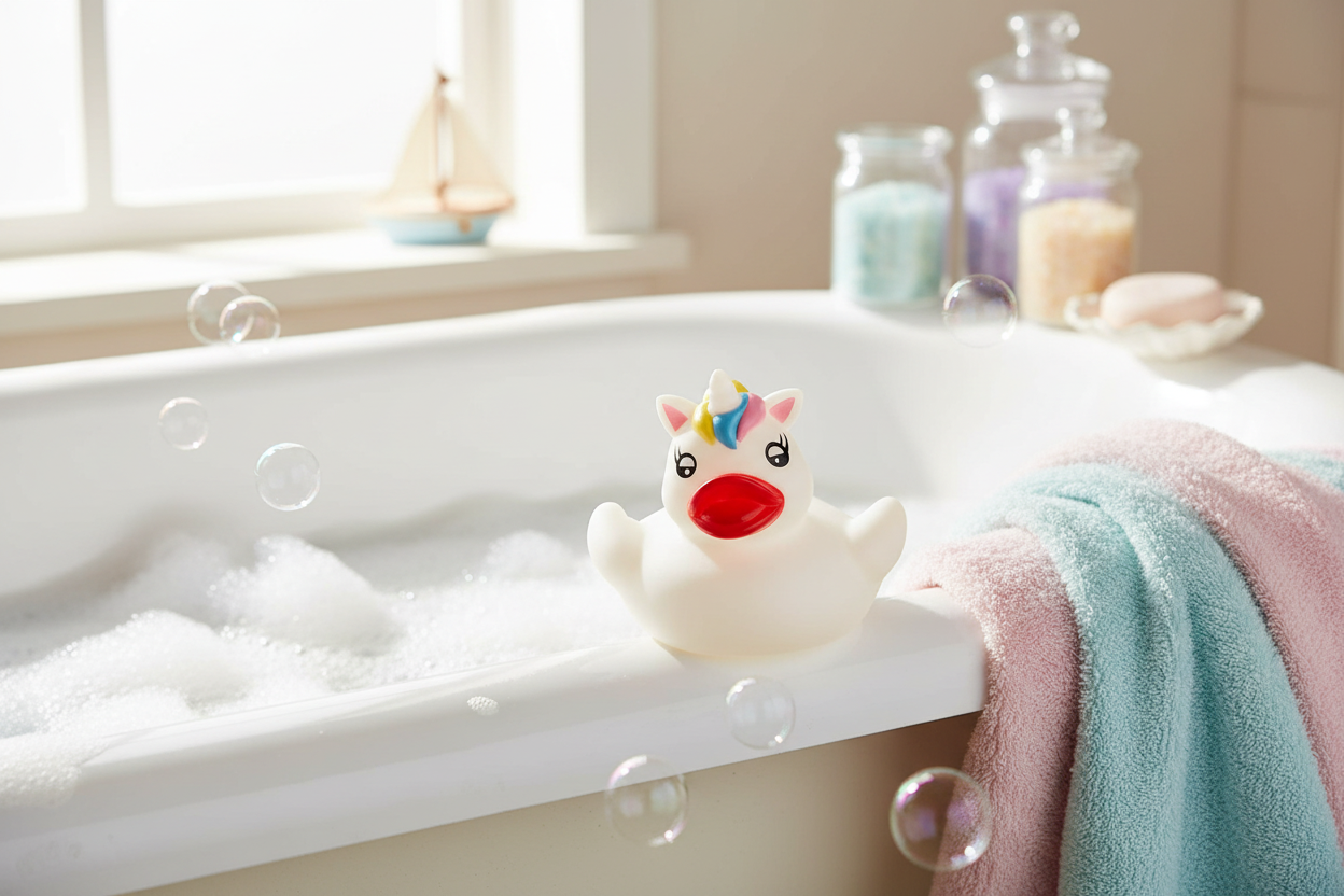 Petit Canard de bain Licorne