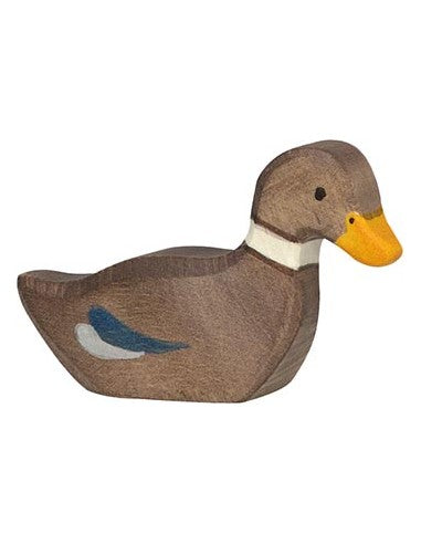 Figurine Canard en Bois Holztiger CoinCaillerie