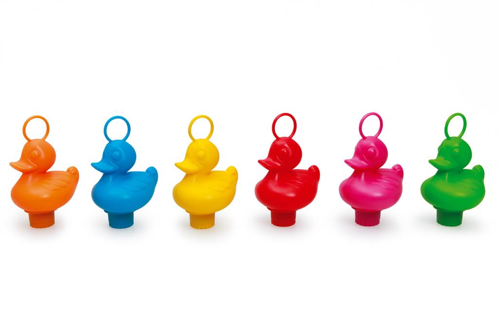 Lot de 6 Canards de Pêche aux Canards - Arc en Ciel