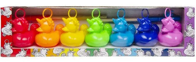 Coffret de Pêche aux Canards Licornes - Arc en Ciel LG Import CoinCaillerie