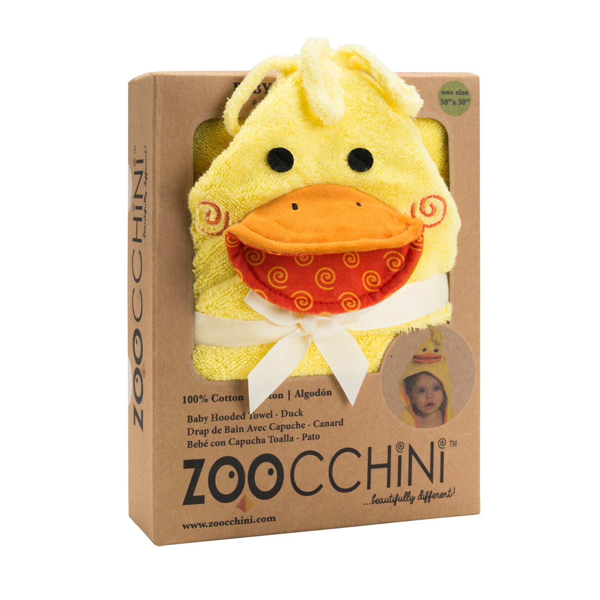 Cape de Bain Canard Jaune Zoocchini CoinCaillerie