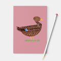 carnet de note mme canard colvert ellie good illustration NB A6mm 1 634158863813