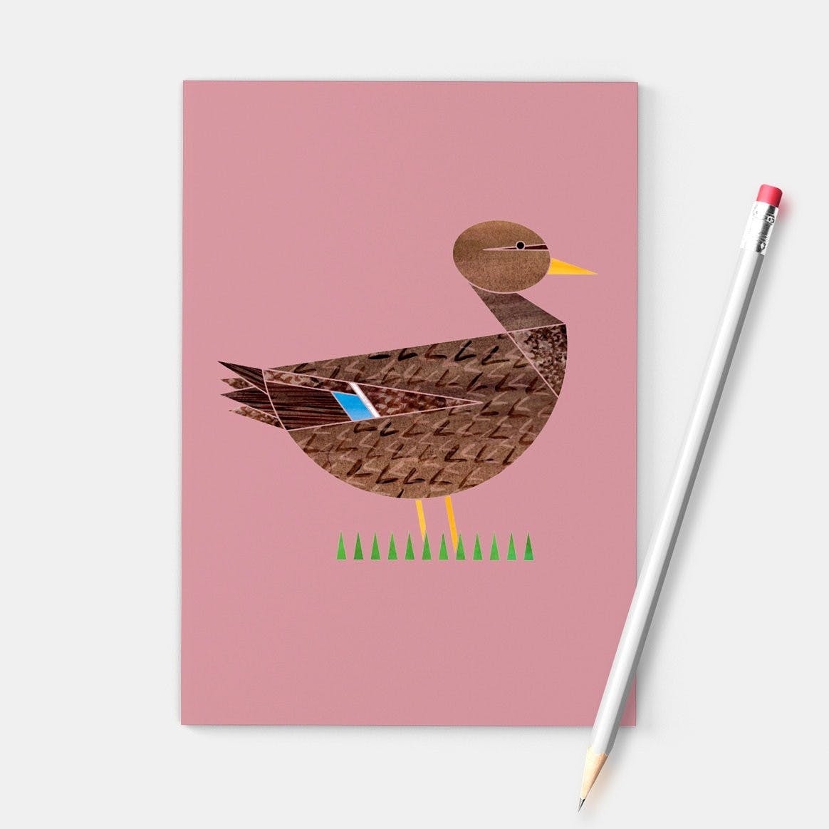 carnet de note mme canard colvert ellie good illustration NB A6mm 1 634158863813