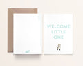 Carte de naissance Canard Kathings Welcome Little One avec enveloppe, format A6 éco-responsable