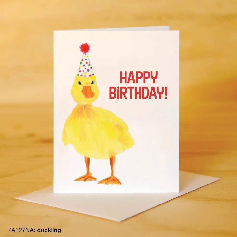 carte danniversaire canard printed canvas 
