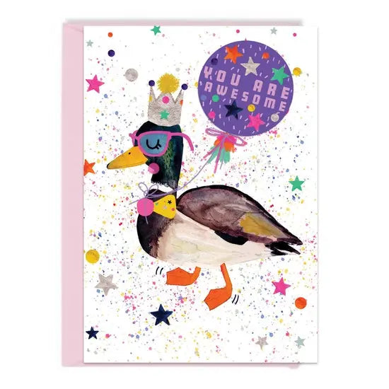 Carte d'anniversaire Canard Colvert Studio Noodles CoinCaillerie