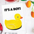 carte de naissance garcon canard printed canvas #7457A 192377000360