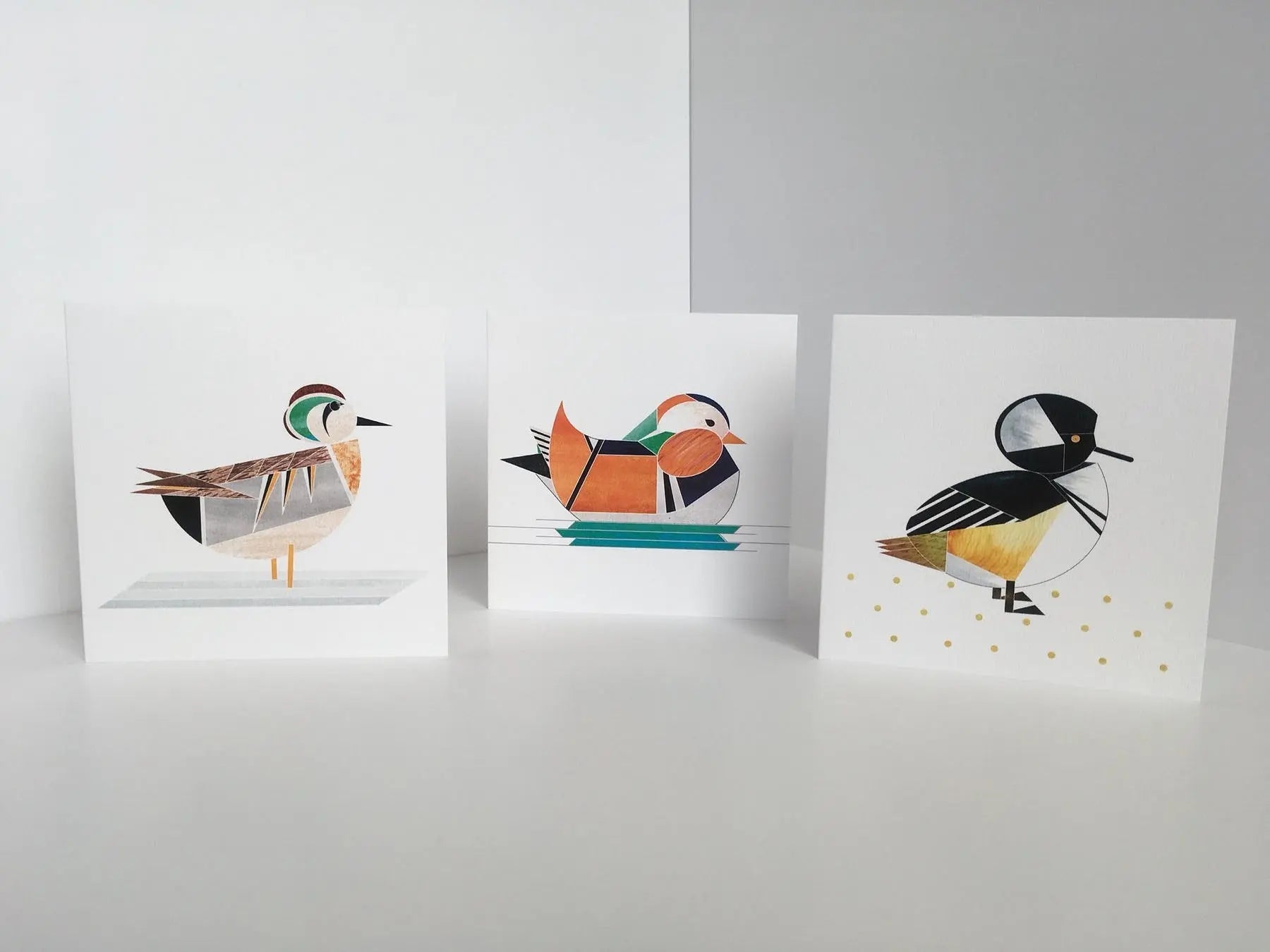 carte de voeux canard harle couronne ellie good illustration 
