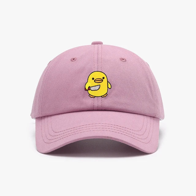 casquette canard jaune couteau brode CAP DUK 065 22107212