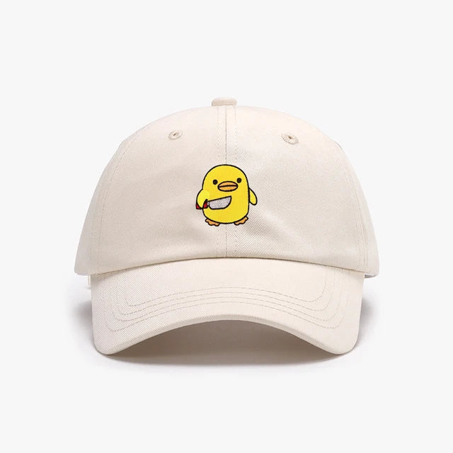 casquette canard jaune couteau brode CAP DUK 066 22139980