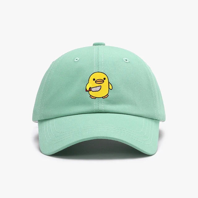 casquette canard jaune couteau brode CAP DUK 068 22205516