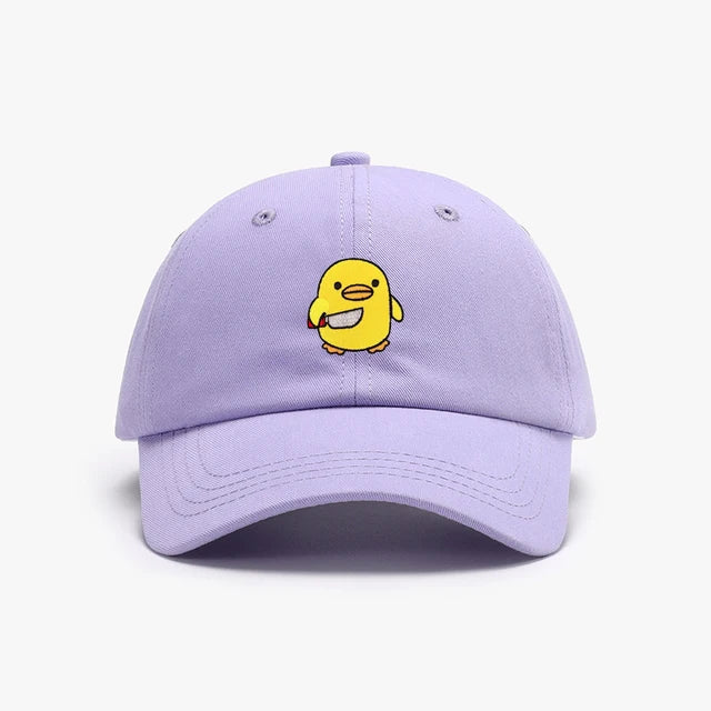 casquette canard jaune couteau brode CAP DUK 070 22271052