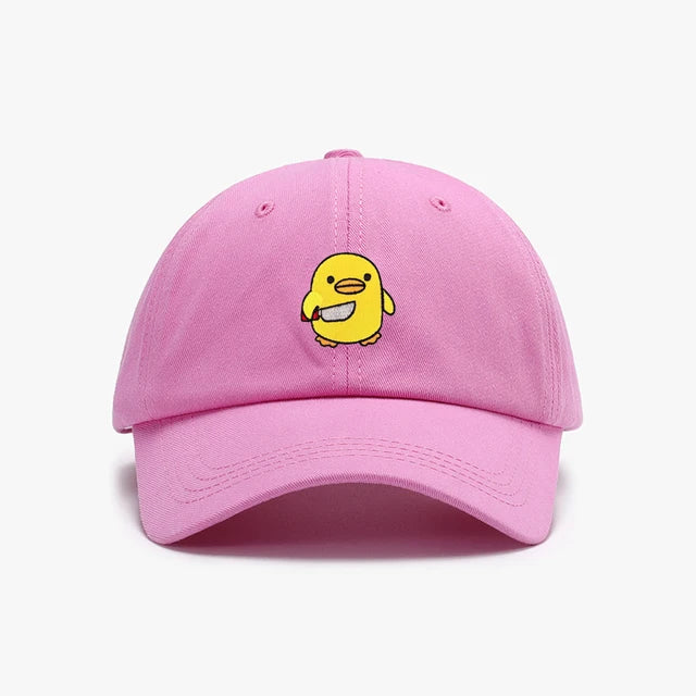 casquette canard jaune couteau brode CAP DUK 071 22303820