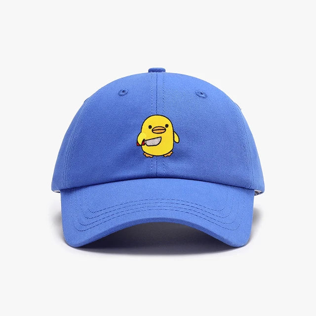 casquette canard jaune couteau brode CAP DUK 072 22336588