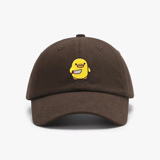 casquette canard jaune couteau brode CAP DUK 056 21812300