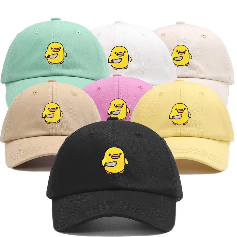 casquette canard jaune couteau brode CAP DUK 057 21845068