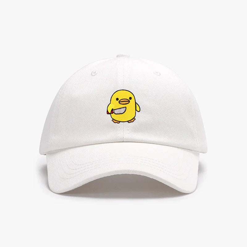 casquette canard jaune couteau brode CAP DUK 058 21877836