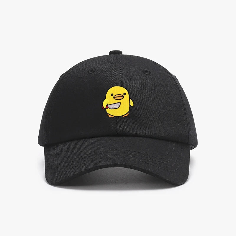 casquette canard jaune couteau brode CAP DUK 059 21910604