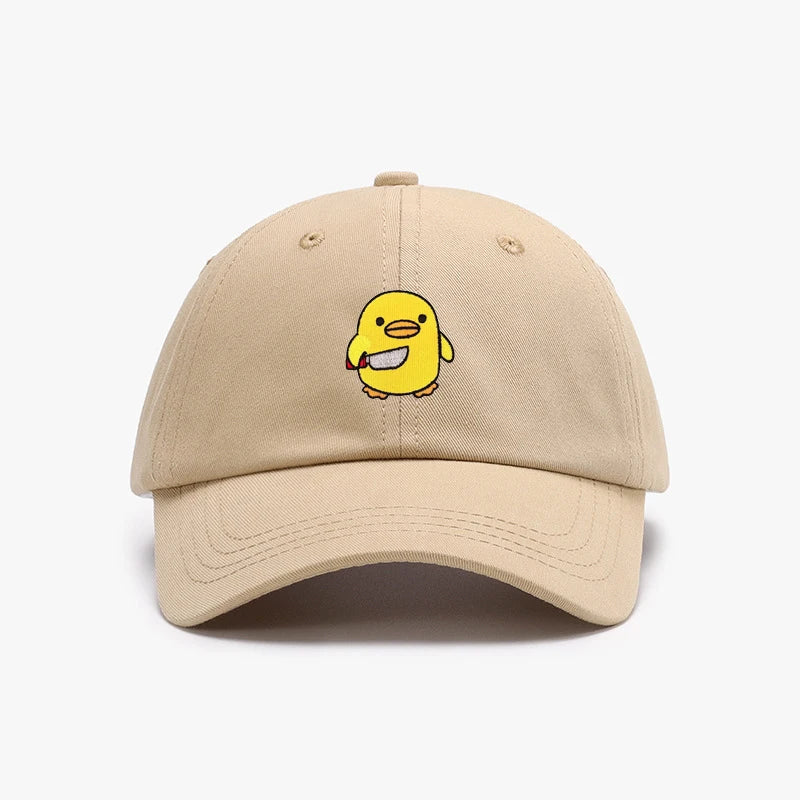 casquette canard jaune couteau brode CAP DUK 061 21976140