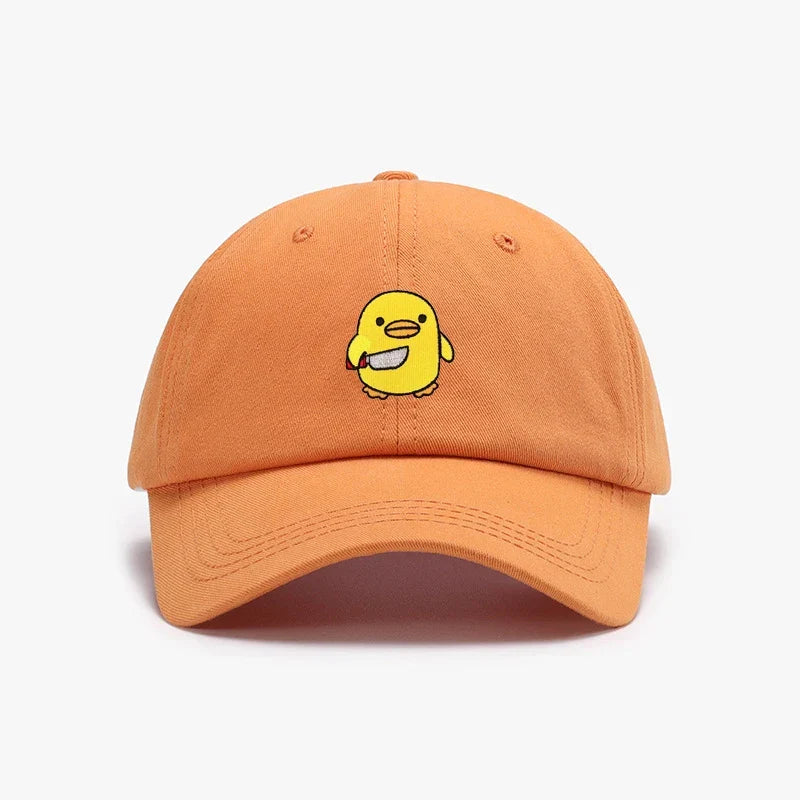 Casquette Canard Jaune Couteau Brodé – vue produit 7