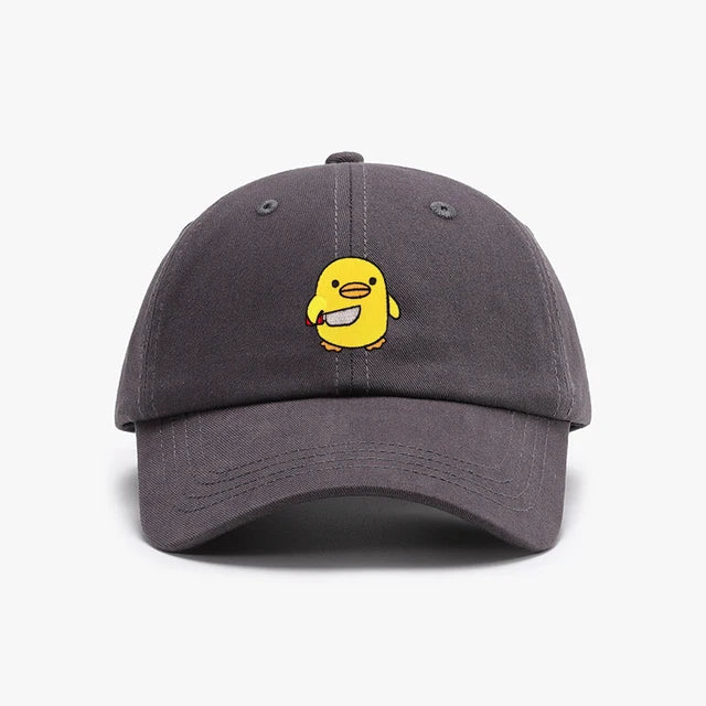 casquette canard jaune couteau brode CAP DUK 063 22041676