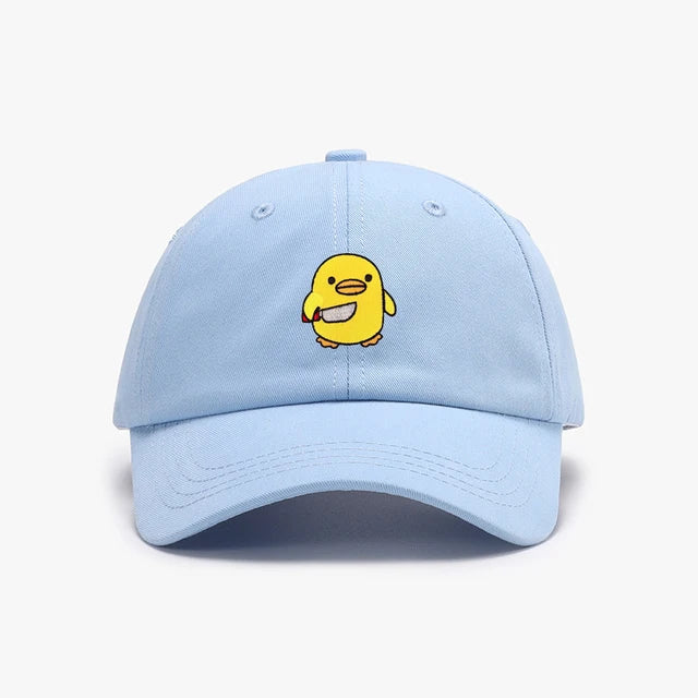 casquette canard jaune couteau brode CAP DUK 064 22074444