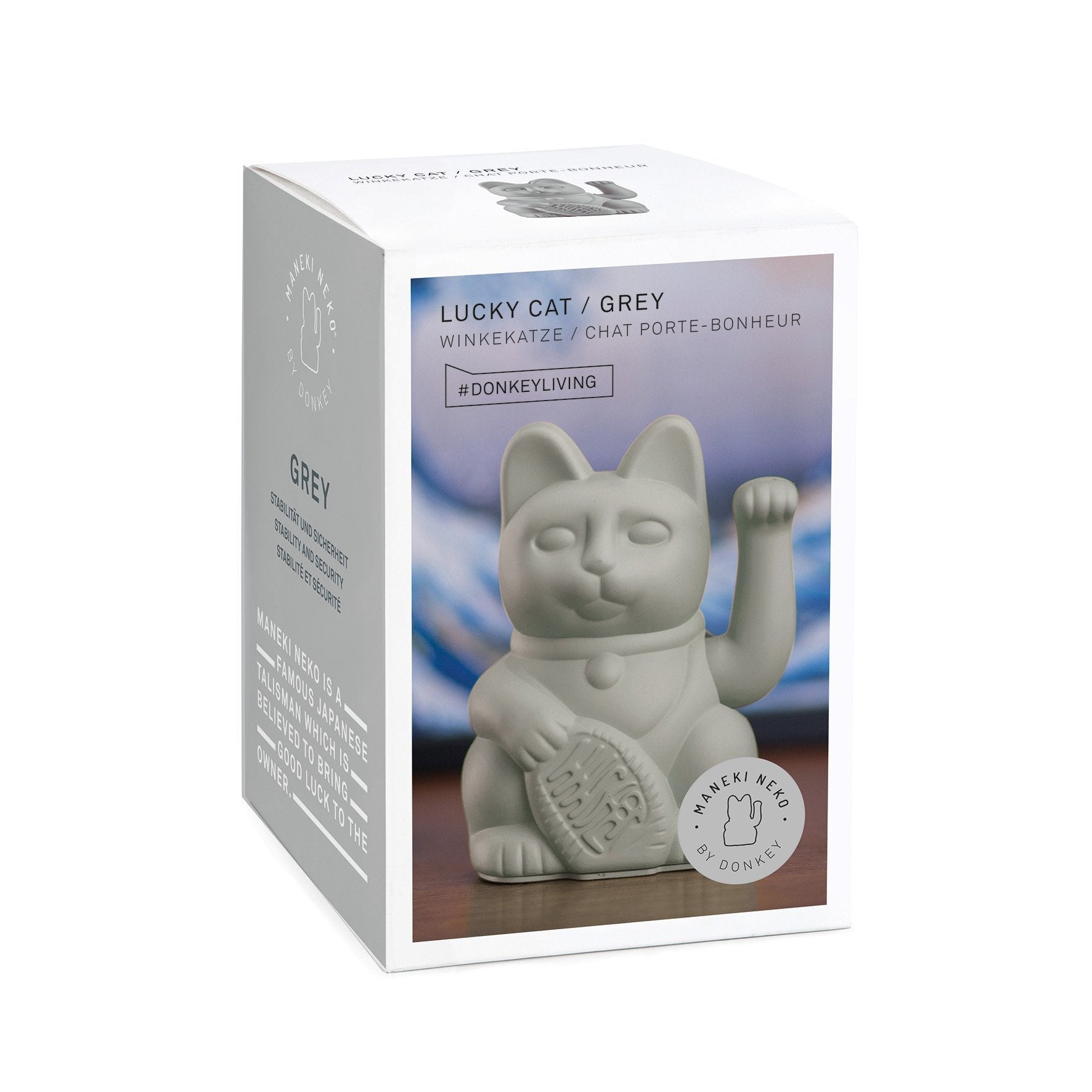 Chat Chanceux Gris - le Chat Chanceux