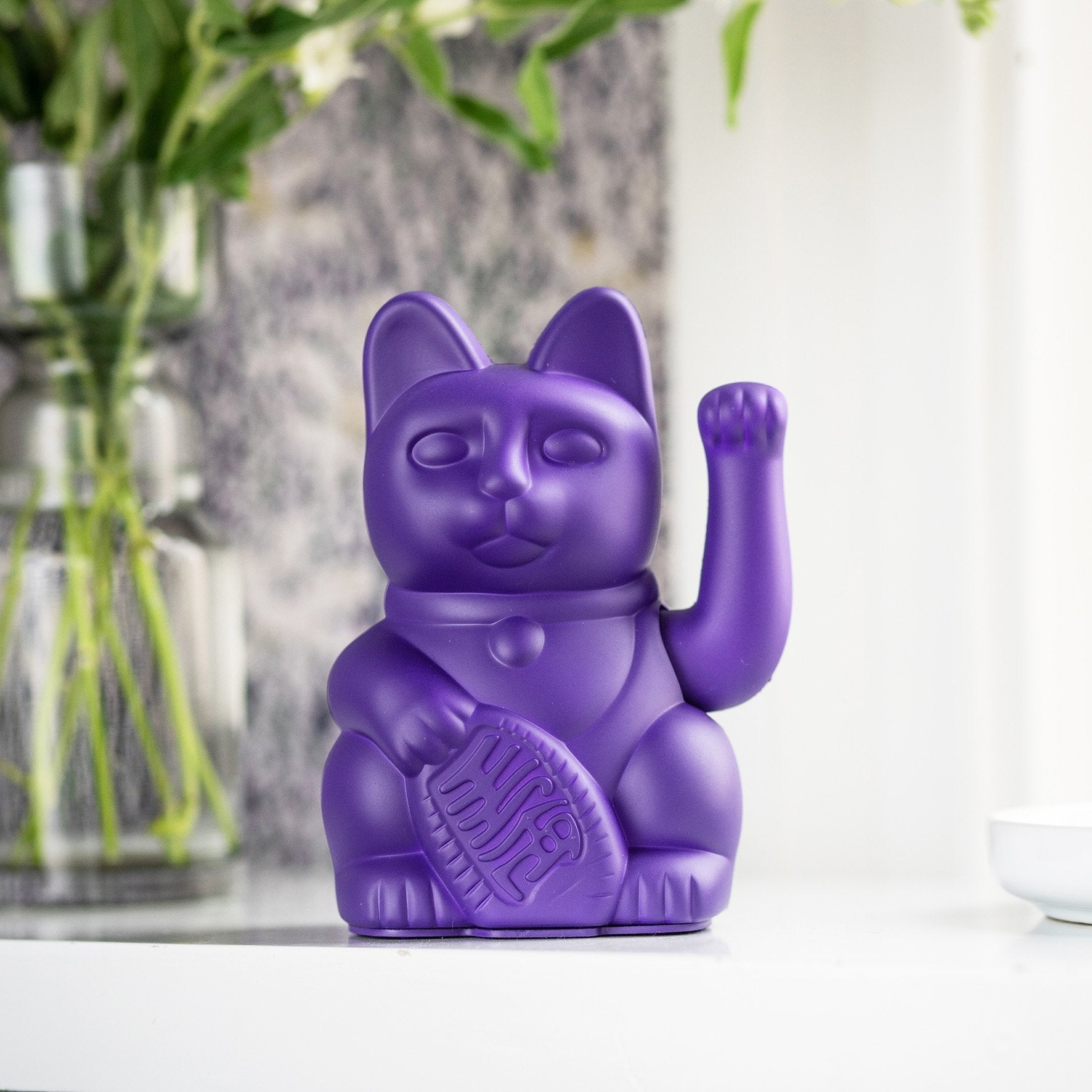 Chat Chanceux Violet - le Chat Chanceux