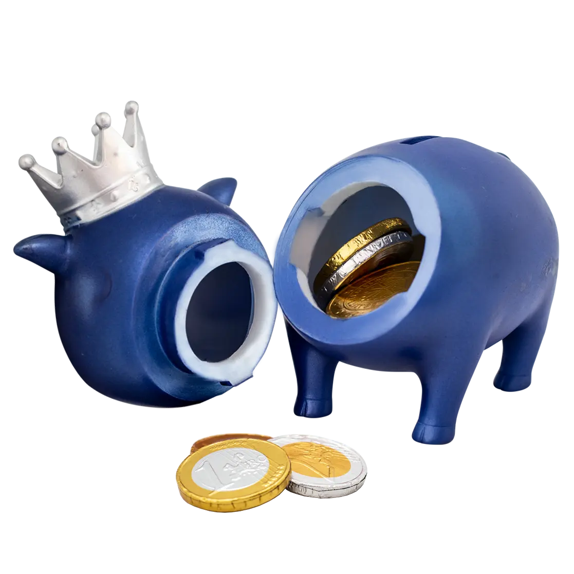 Cochon Bleu Couronne Lilalu  CoinCaillerie