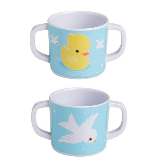 coffret repas bebe canard jaune a little lovely company 