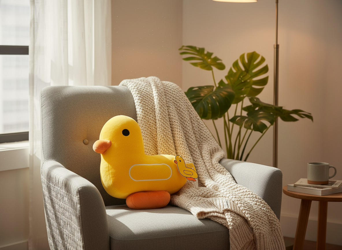 Almofada Pato Amarelo